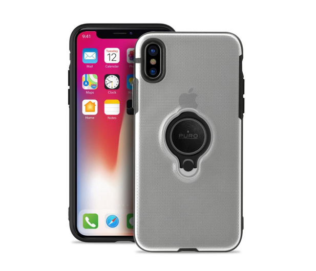 Etui Magnet Ring Cover do iPhone XS Max przezroczyste - 1384540 - zdjęcie 2